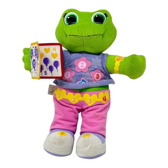 LeapFrog Learning Friend Lily Frog Plush Stuffed Animal Numbers English Spanish - Picture 1 of 10